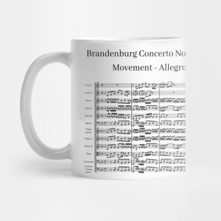 Brandenburg Concerto No.1 First Movement.by J.S.Bach. Mug